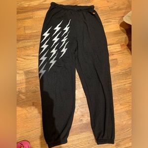 XL Aviator Nation Black Bolt Gradient Sweatpants.  Only worn 3 times.
